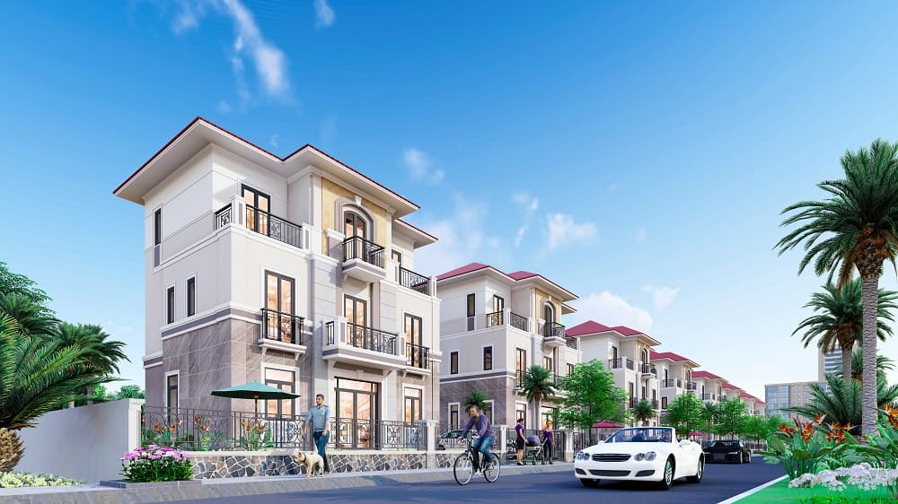 biệt thự đơn lập centa villas từ sơn