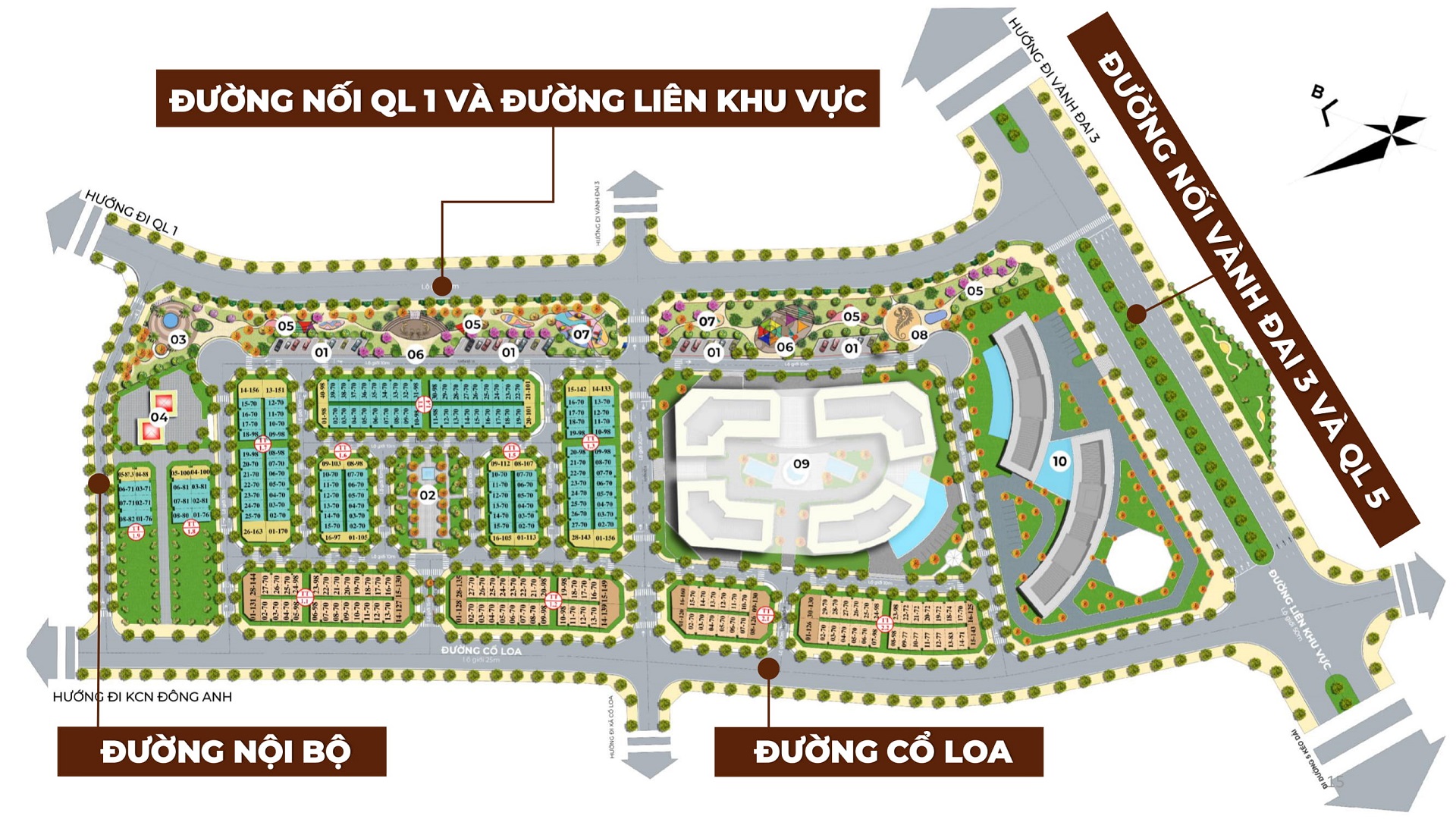 mặt bằng phân lô dự án calyx residence