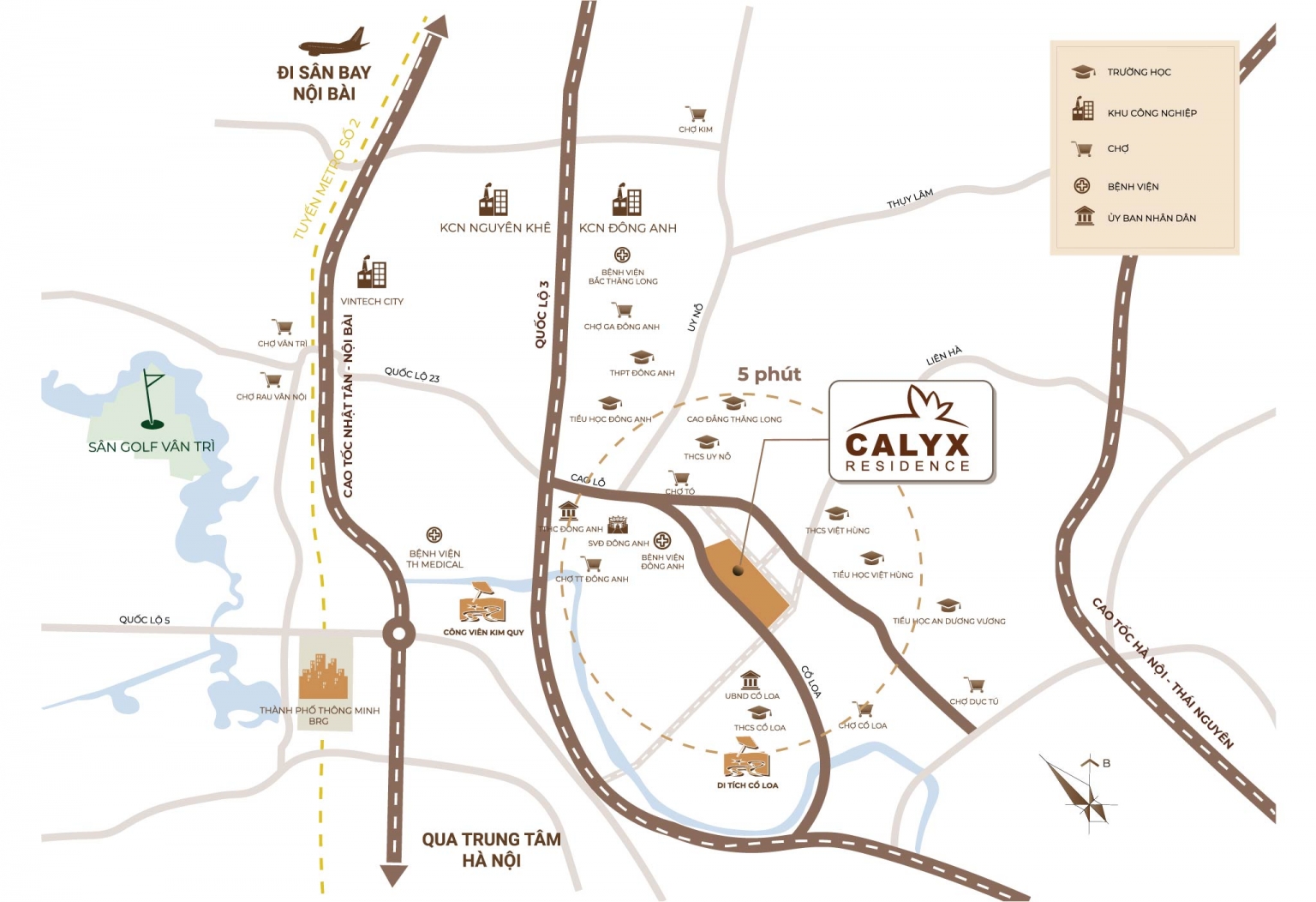 vị trí dự án calyx residence 319 đông anh uy nỗ