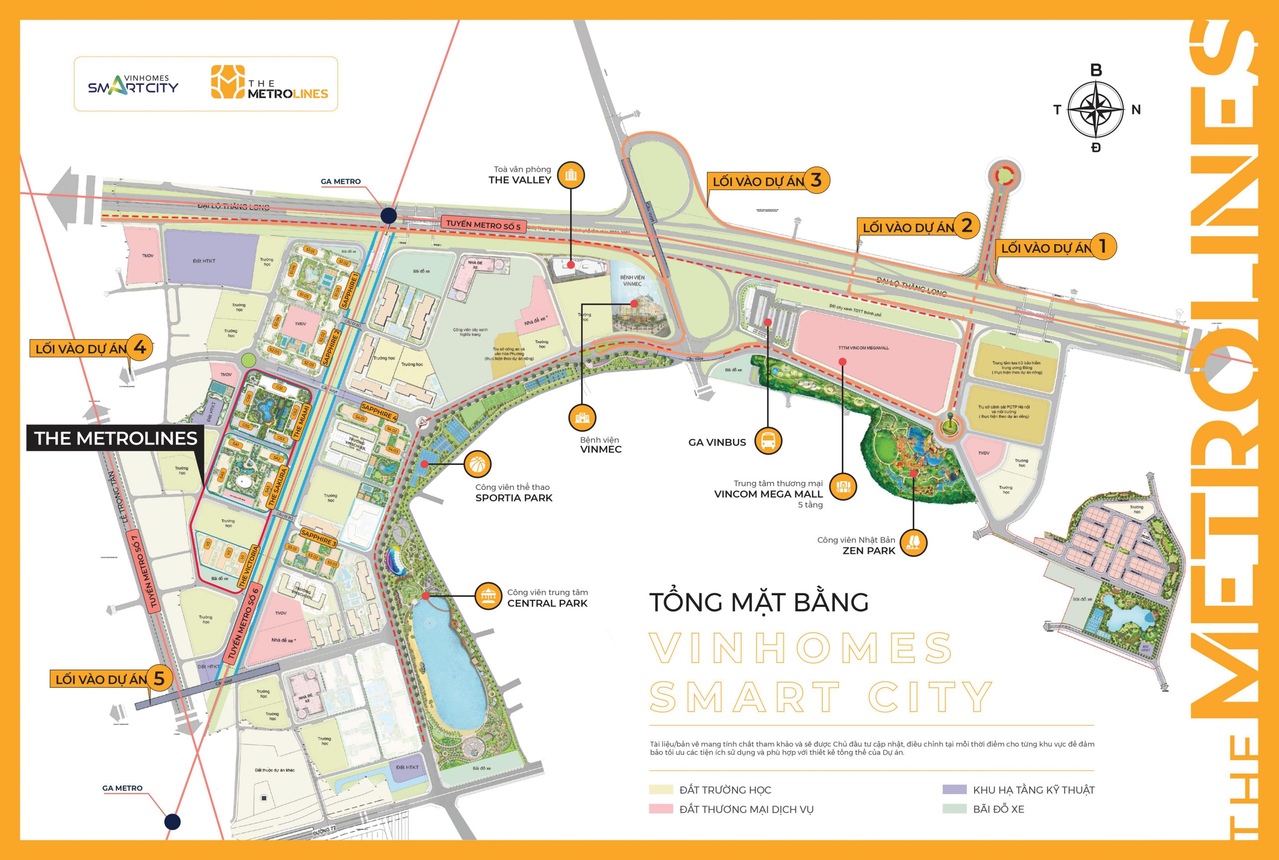 vị trí dự án the metrolines