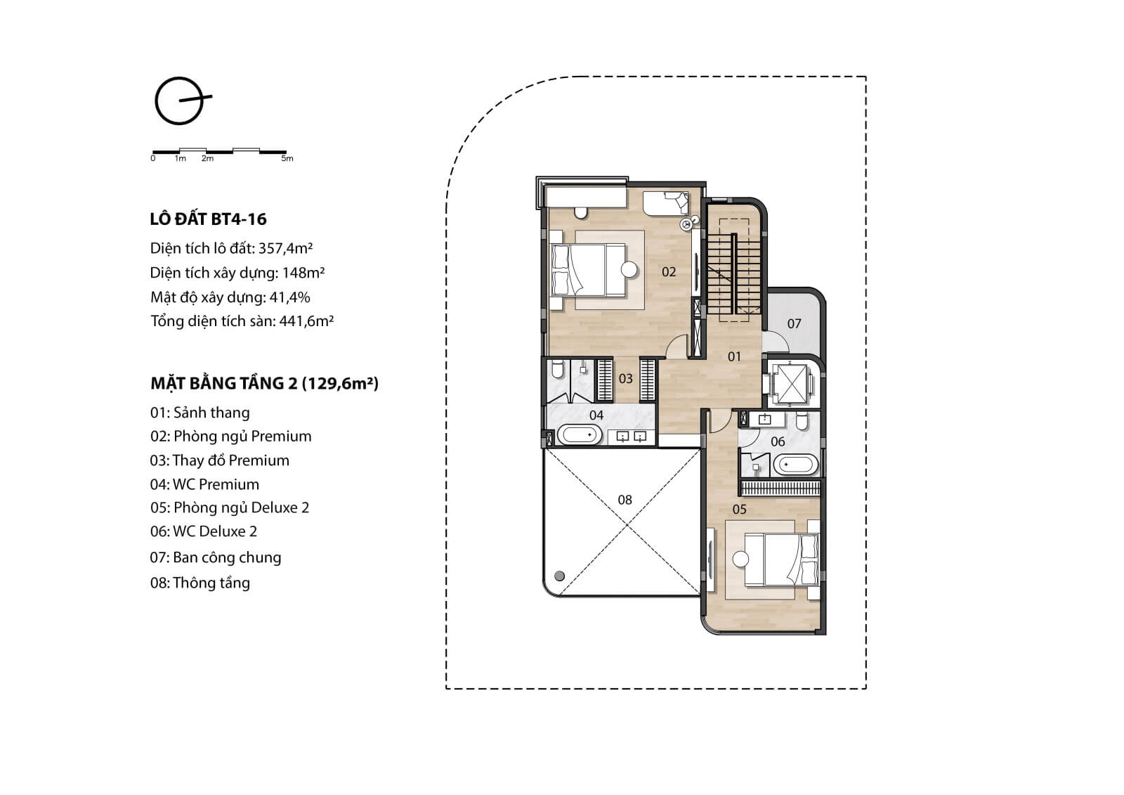 thiết kế biệt thự regal victoria b2 tầng 2