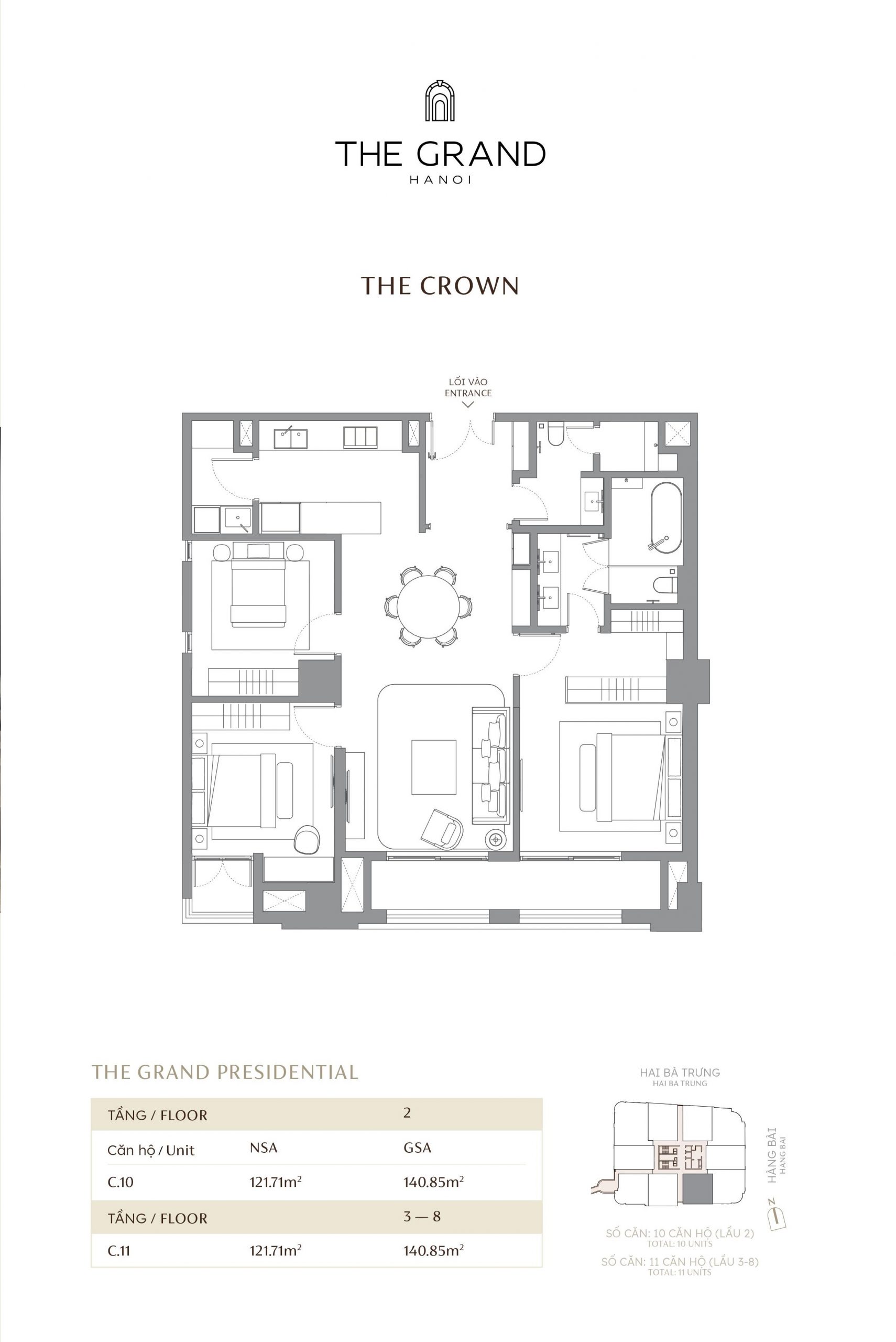 thiết kế căn hộ the crown 13