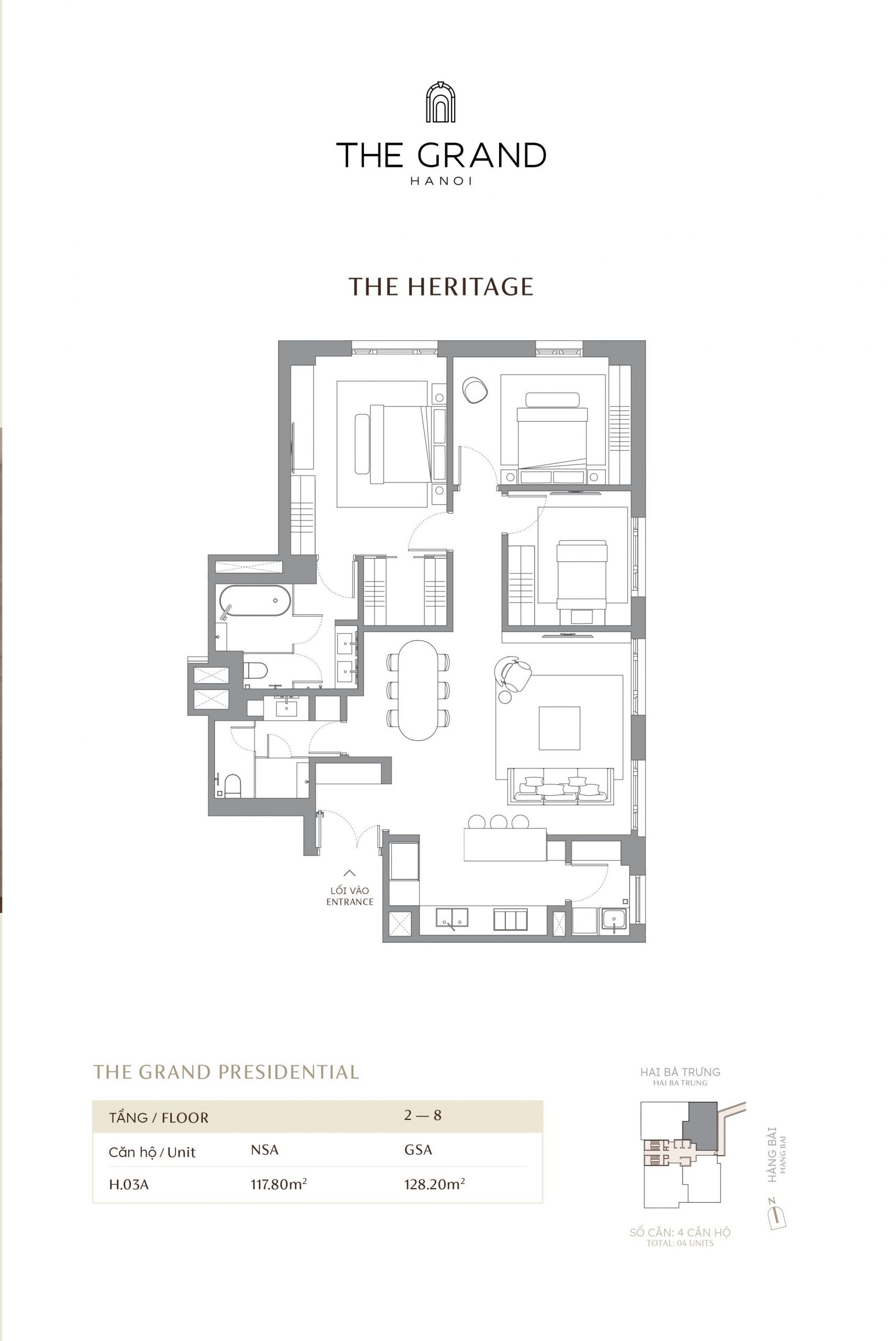 thiết kế căn hộ the heritage 4