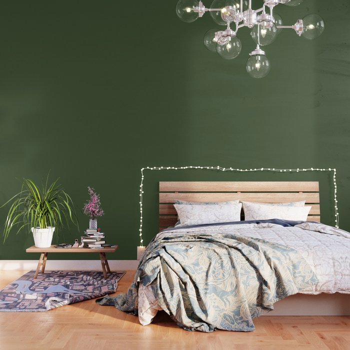 Phòng ngủ xanh lá cây 3