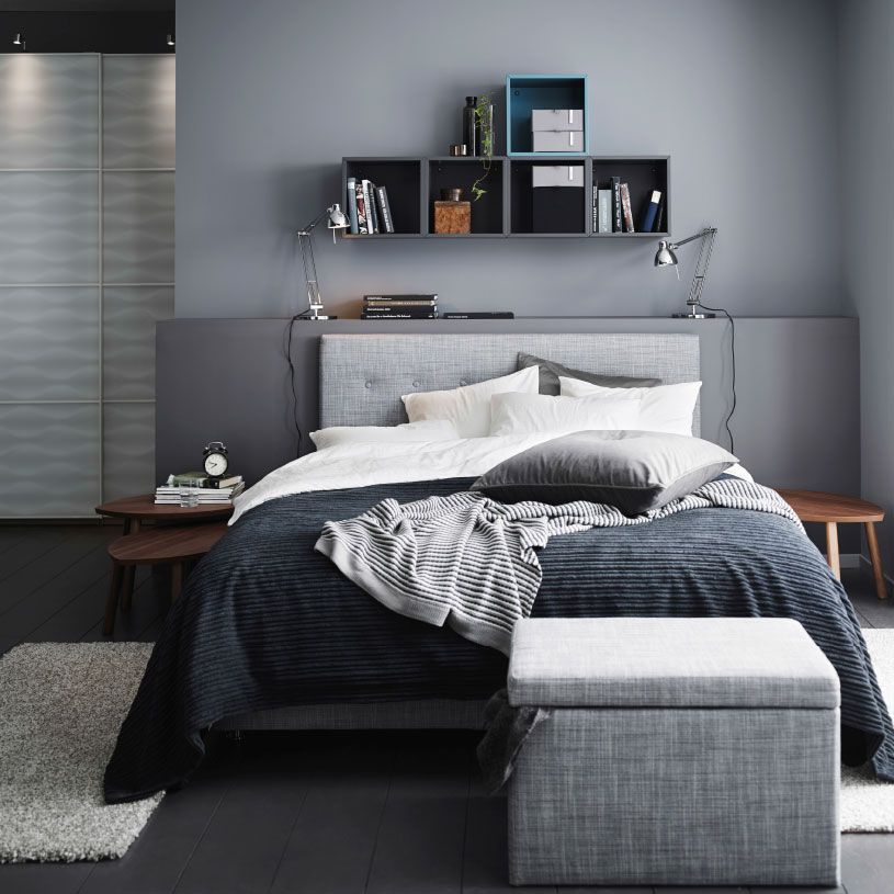 Màu xám – Màu sơn phòng ngủ đẹp hợp với người mệnh Kim, mệnh Thủy
