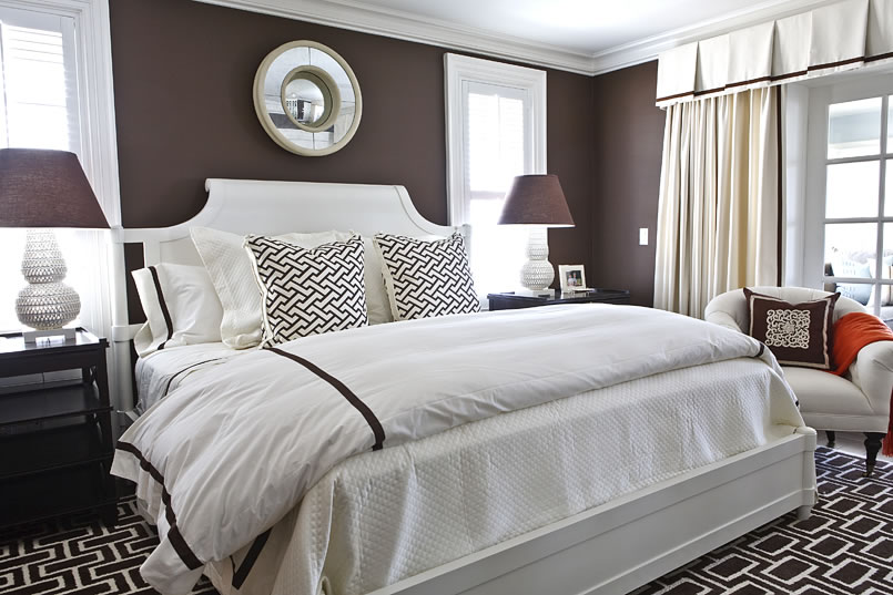 Màu nâu – Màu sơn phòng ngủ đẹp dành cho người mệnh Thổ