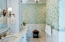 Cách lựa chọn giấy dán tường phòng tắm thêm đẹp mắt