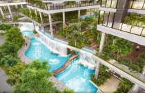 Dự án căn hộ tại Long Biên với hệ thống suối và thác nước liên hoàn hàng trăm mét