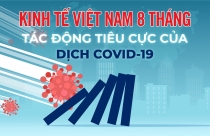 Kinh tế Việt Nam 8 tháng: Tác động tiêu cực của dịch Covid-19