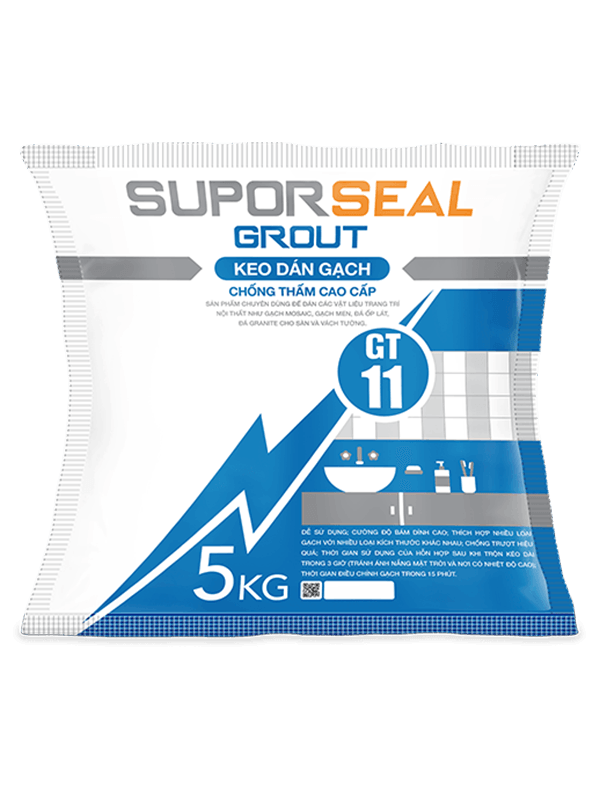                              SUPORSEAL 
 GROUT 
 GT11
                           -                              KEO DÁN GẠCH 
 CHỐNG THẤM CAO CẤP
                          