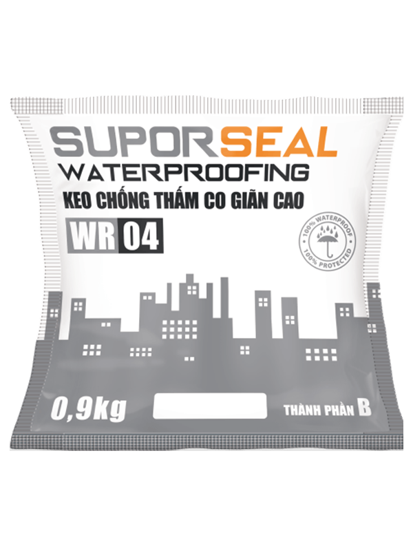                              SUPORSEAL 
 WATERPROOFING 
 WR04
                           -                              KEO CHỐNG THẤM 
 CO GIÃN CAO
                          