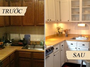 Mẫu phòng bếp đẹp trước và sau khi sửa chữa Xây dựng Tây hồ