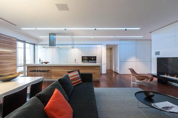 Mẫu thiết kế căn hộ theo phong cách hiện đại tối giản